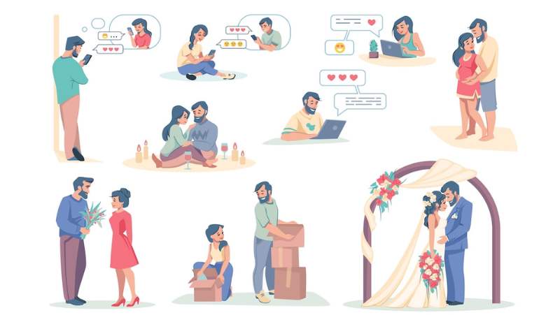 couples changing over time